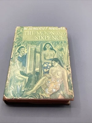 The Moon and Sixpence by W. Somerset Maugham 1941 Triangle Book HCDJ - Image 1 of 4
