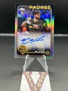 2024 Topps Chrome - MASON McCOY ROOKIE AUTO REFRACTOR /499 #RA-MCC - Bild 1 von 3