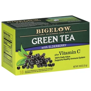 Té verde Bigelow con saúco 18 unidades antioxidante vitamina C Boost - Imagen 1 de 7