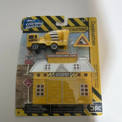 Action Team Construction - Cement Truck  Die Cast Metal & Plastic 5 Pcs New - Image 1 of 4