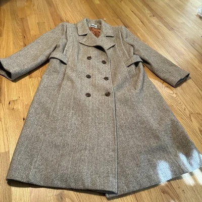 VTG JACK KLEIN Womens M/L Wool Coat Long Length Made in USA Label Winter Coat - Image 1 of 4