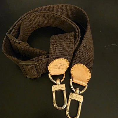 Correa de hombro Louis Vuitton LV lona marrón excelente 43" x 1,57" Foto 1 de 4