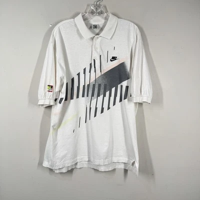 Camisa Polo De Colección Andre Agassi John McEnroe Nike Challenge Court Años 90 Talla L Italia Foto 1 de 4