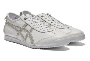 Onitsuka Tiger MEXICO 66 SD 1183C345 100 BIANCO/ARGENTO PURO nuovo con scatola dal Giappone - Foto 1 di 8