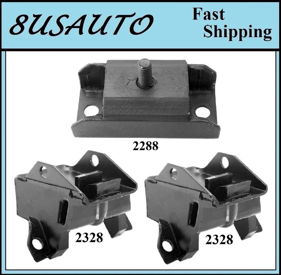 Montaje de motor y transmisión 3 piezas apto para Buick Apollo 1975 4,3 L Foto 1 de 4