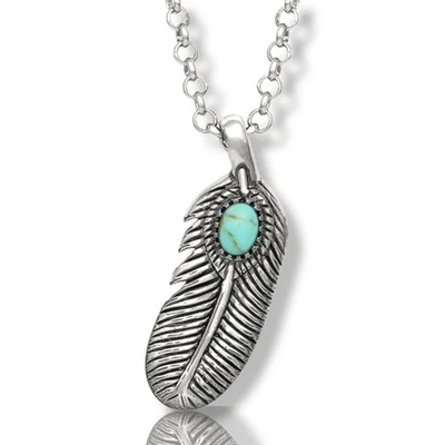 Montana Silversmiths From the Beginning Feather Necklace Retail $55 NEW! - Image 1 of 4