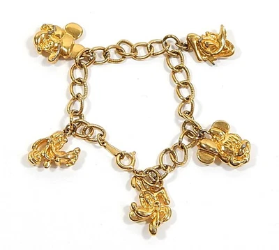 Pulsera Blancanieves y los siete enanitos Disney Cracker Jack Vintage Gumball Charm Foto 1 de 2