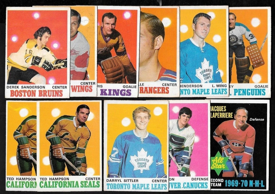 1970-71 OPC O PEE CHEE NHL HOCKEY ERROR VARIATION & DECKLE EDGE 133-264 SEE LIST - Image 1 of 1