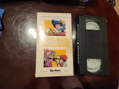 Classic Fairy Tales: Sleeping Beauty / Hansel & Gretel Tele-Story 1988 VHS RARE - Image 1 of 4