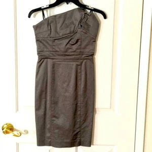 Bebe size 2 Gray strapless dress - Picture 1 of 11