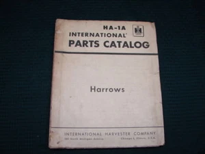 OPC 1965 International Havester Harrows Parts Catalog HA-1A - Picture 1 of 5