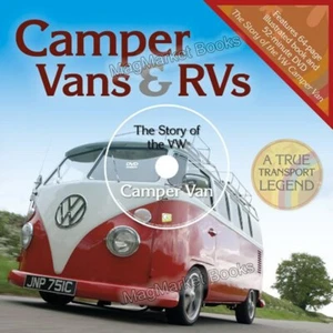 VW CAMPER VANS & RVs · VW MOTOR VEHICLES · LP-SIZE BOOK & DVD · NEW - Picture 1 of 1
