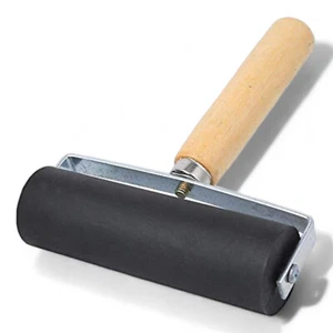 FlexiPrint Pro: Versatile Detachable Rubber Brayer Roller for Ink, Printmaking, - Picture 1 of 7