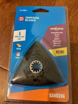  Hoja oscilante Imperial Blades STARLOCK GANCHO Y BUCLE TRIÁNGULO ALMOHADILLA DE LIJADO Foto 1 de 4