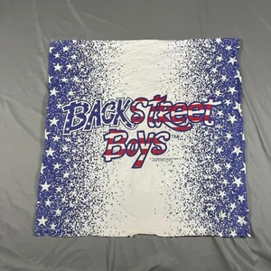 Vintage Backstreet Boys Bedding Set Pillow Case White Blue Star Print Rare - Picture 1 of 12