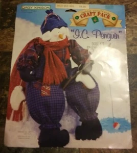 New Vintage 1996 Daisy Kingdom Craft Pack J. C. Penguin Winter Doll Kit Rare - Picture 1 of 10