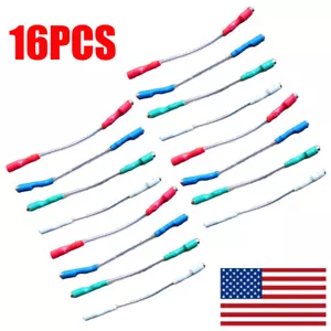 16 piezas Cartucho de alta calidad Cables de cabeza Plomos Oro OFC Cobre Stock de EE. UU. - Imagen 1 de 8