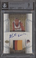 MONTA ELLIS BGS 9 2005-06 EXQUISITE COLLECTION #76 ROOKIE PATCH AUTO 006/225 RC 