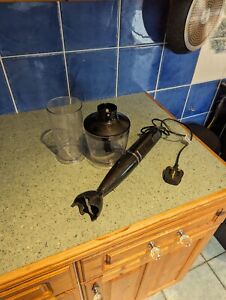 Breville VHB067 Hand Blender Black 2 Speed TURBO Mode With Both Accessories 