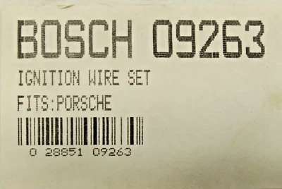 Juego de cables de bujía de encendido BOSCH 09263 Porsche NOS Foto 1 de 4