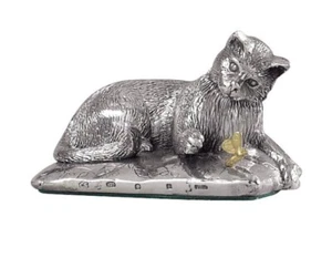 Silver CAT - Fully Hallmarked Sterling Silver - Picture 1 of 1