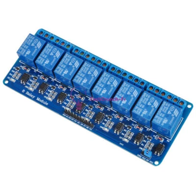 5V Eight 8 Channel Relay Module With optocoupler For PIC AVR DSP ARM Arduino - Photo 1/4