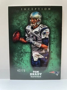2012 Topps Inception Tom Brady Green #42/75 - Picture 1 of 1