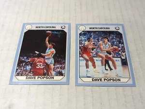 2 Different DAVE POPSON North Carolina Tar Heels Cards! UNC! Ashley, PA - Picture 1 of 1