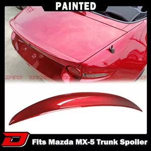 Fits Mazda MX5 Miata ND 4th Look Convertible P Trunk Spoiler Paint #46V - Foto 1 di 8