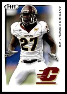 2010 SAGE HIT ANTONIO BROWN RC #27 CENTRALE MICHIGAN CHIPPEWAS 🏈 - Foto 1 di 2