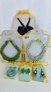 New Eye Candy Jewelry Lot of 3 Necklaces and 3 Earring Pairs - Picture 1 of 6