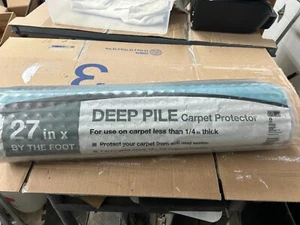 Hochflor Karpfen Läufer. ca. 11 Fuß. Kunststoff. 27 cm breit - Bild 1 von 1