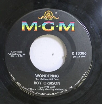 50'S & 60'S 45 Roy Orbison - Wondering / Ride Away On M-G-M - Image 1 of 2