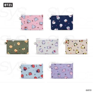 BTS BT21 Official Authentic Goods minini DOUBLE POCKET + Tracking Number - Picture 1 of 8