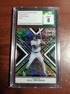 2016 Panini Elite Extra Edition Status Black Die Cut Will Benson #14 81/99 CSG 8