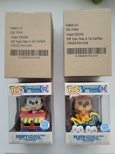 Disney Funko Pop TRAINS GOOFY & PLUTO ON CASEY JR. Zirkuszug #3 + #4 Konvolut  - Bild 1 von 7