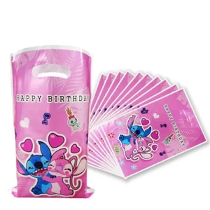 LILO & STITCH Angel Pink - PARTY LOOT BAGS - BIRTHDAY PARTY GIFT BAGS - Picture 1 of 1