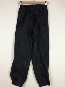 MEC Rain Pants Kids 10 Black Pull On Elastic Waist Cuffs Splash - Picture 1 of 12