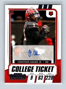 2021 Panini Contenders Draft Picks College Ticket Auto Jonathan Adams Jr. #313  - Imagen 1 de 2