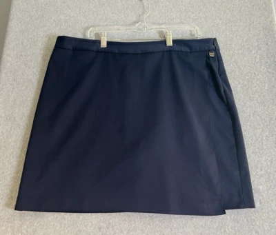 Mujer Ping SENSORCOOL Golf Skort Azul Marino 14 Laterales Cremallera-Bolsillos Traseros Ping Metal Etiqueta Foto 1 de 4