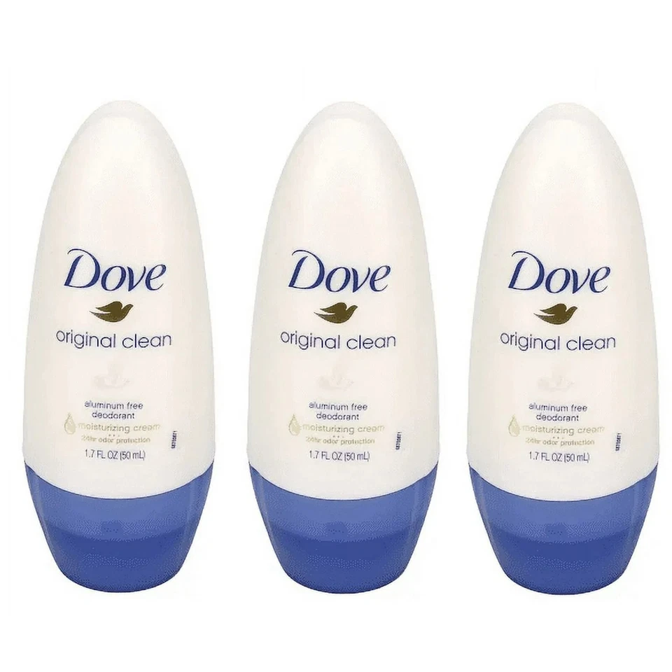 Dove Original Clean Roll On Deodorant Aluminum All Day Odor Protection 4