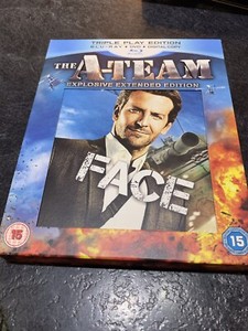 The A-Team (Blu-ray, 2010) Triple Play - Age 15 + 4 X Exclusive Art Cards - Used