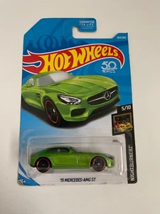 Hot Wheels ‘15 Mercedes-AMG Gt Night Burnerz 5/10 264/365 - Picture 1 of 1