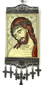 Señor Jesucristo - Pantocrátor - Tapiz colgante cristiano ortodoxo 4 x 11 pulgadas - Imagen 1 de 7