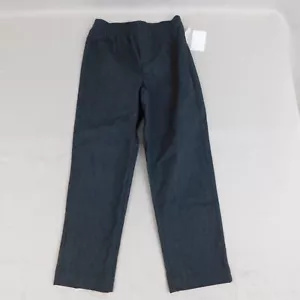 Nautica Boys Elastic Waist Straight Leg Pants - 6, Charcoal Gray #673 - Picture 1 of 6