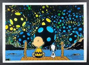 DEATH NYC 45x32cm AP Signed Graffiti Pop Art Print, COA Snoopy Infintity Mirrors - Picture 1 of 2
