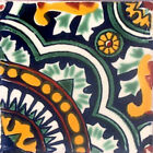 9 Mexican Tiles Wall Floor Use Talavera Mexico Ceramic Handmade Pottery C#077