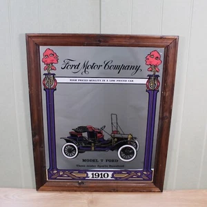 Vintage Ford Motor Company Large 60.5cm x 50cm Advertising Mirror - Picture 1 of 12