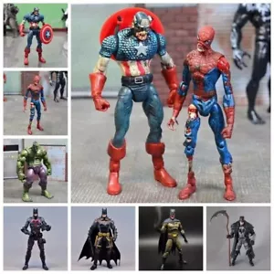 New 7" Zombie Hulk Captain America Spider-Man Action Figure Toys Doll China Ver - Picture 1 of 18