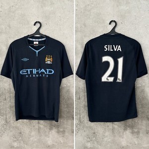 Maillot Extérieur Manchester City 2012/2013 David Silva #21 - Umbro - Taille S